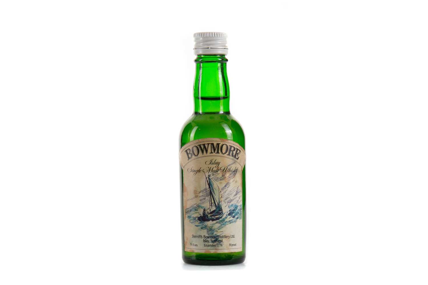 Lot 9 - BOWMORE SHERRIFF'S MINIATURE 1 2/3 FL OZ