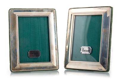 Lot 136 - PAIR OF ELIZABETH II SILVER MOUNTED PHOTOGRAPH FRAMES