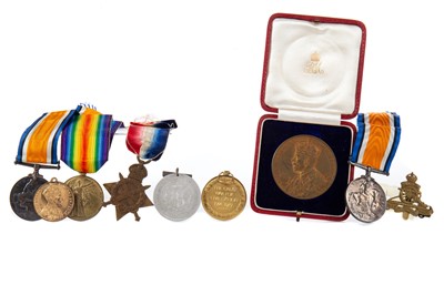 Lot 144 - FIVE WWI SERVICE MEDALS
