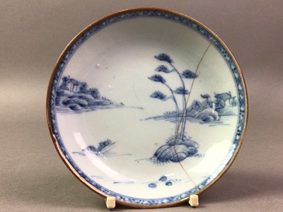 Lot 78 - 18TH CENTURY CHINESE BLUE AND WHITE SAUCER