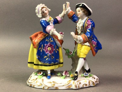 Lot 136 - CHELSEA PORCELAIN STYLE FIGURAL GROUP