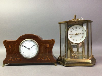 Lot 4 - LATE VICTORIAN SLATE MANTEL CLOCK