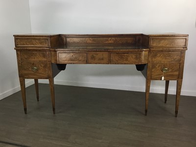 Lot 278 - SCOTTISH MAHOGANY BREAKFRONT SIDEBOARD