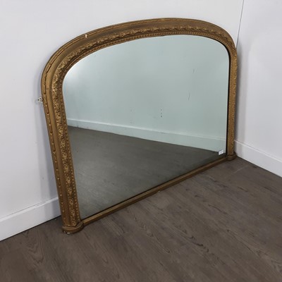 Lot 91 - VICTORIAN OVERMANTLE MIRROR