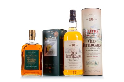 Lot 59 - OLD FETTERCAIRN 10 YEAR OLD 1L AND BENNACHIE 17 YEAR OLD