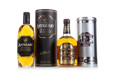 Lot 76 - ANTIQUARY 12 YEAR OLD AND CHIVAS REGAL 12 YEAR OLD