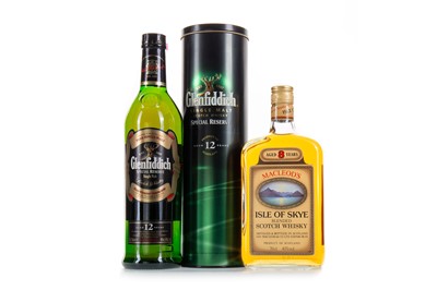Lot 91 - GLENFIDDICH 12 YEAR OLD AND MACLEOD'S ISLE OF SKYE 8 YEAR OLD