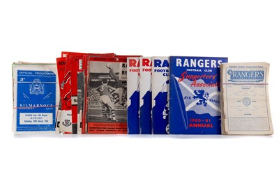 Lot 1605 - RANGERS F.C., COLLECTION OF PROGRAMMES