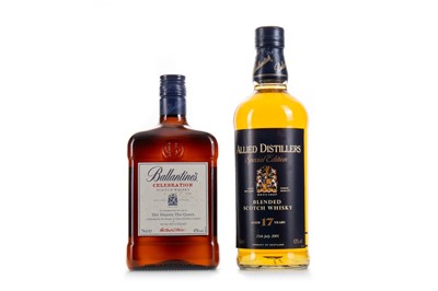 Lot 89 - ALLIED DISTILLERS (BALLANTINE'S) 17 YEAR OLD SPECIAL EDITION AND BALLANTINE'S CELEBRATION