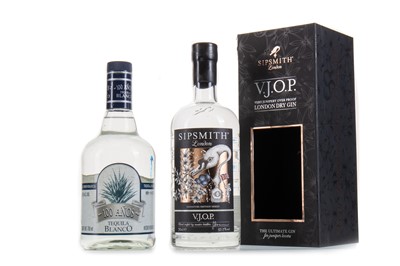 Lot 97 - SIPSMITH SIGNATURE SERIES V.J.O.P. AND 100 ANOS TEQUILA BLANCO 75CL