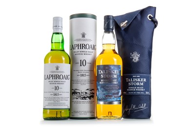 Lot 99 - LAPHROAIG 10 YEAR OLD AND TALISKER STORM ATLANTIC CHALLENGE