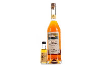 Lot 101 - CRUZAN SINGLE BARREL AND SAILOR JERRY MINIATURE