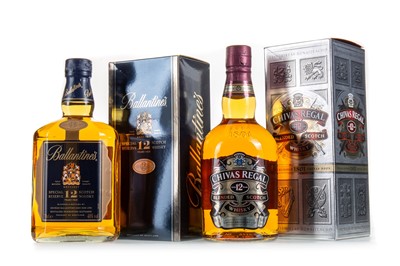 Lot 102 - CHIVAS REGAL 12 YEAR OLD AND BALLANTINE'S 12 YEAR OLD