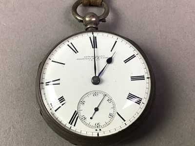 Lot 280 - SILVER OPEN FACE POCKET WATCH