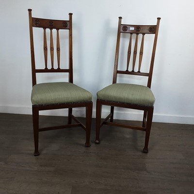 Lot 227 - SET OF SIX WALNUT DINING CHAIRS