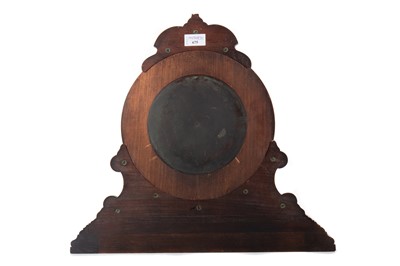 Lot 675 - VICTORIAN WALNUT MANTEL CLOCK