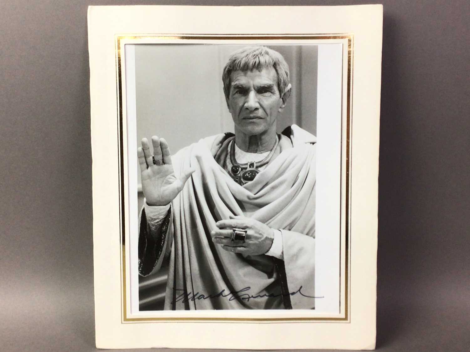 Lot 908 - STAR TREK INTEREST - MARK LENARD (SAREK, FATHER OF SPOCK), SIGNED PHOTOGRAPH