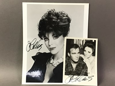 Lot 518A - JOAN COLLINS, TWO SIGNED PHOTOGRAPHS