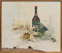 Lot 154 - * HELEN M. TURNER, STILL LIFE WITH GLASS...