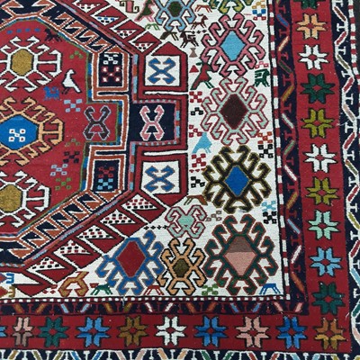 Lot 254 - KILIM WOOL AND SILK RUG