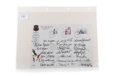 Lot 1703 - ABERDEEN F.C. VS. REAL MADRID C.F., EUROPEAN CUP WINNERS CUP SIGNED COVER