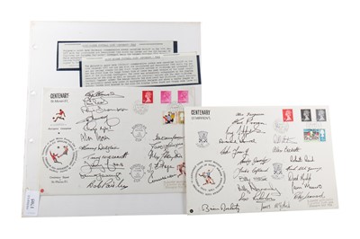 Lot 1705 - ST. MIRREN F.C. VS. LIVERPOOL F.C., ST. MIRREN CENTENARY SIGNED COVERS