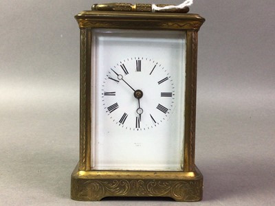 Lot 285 - BRASS CARRIAGE CLOCK