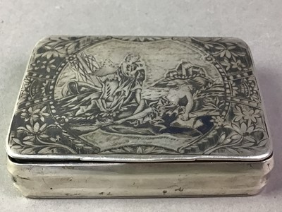 Lot 286 - RUSSIAN SILVER BOX