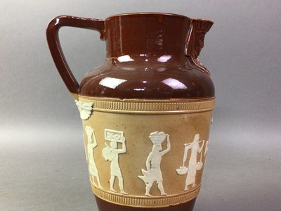 Lot 335 - TWO DOULTON EGYPTIAN REVIVAL JUGS