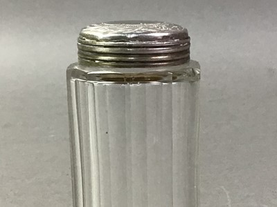 Lot 339 - COLLECTION OF SILVER TOPPED BOTTLES AND JARS