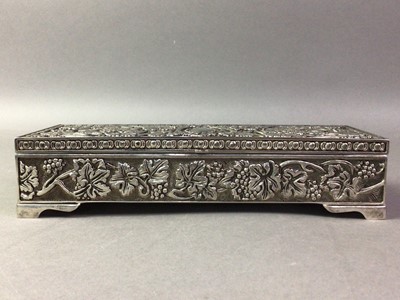 Lot 291 - METAL JEWELLERY BOX