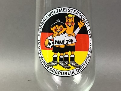 Lot 400 - WORLD CUP 1974, COMMEMORATIVE GLASS