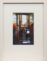 Lot 172 - BRYAN EVANS, SHADOWS AND LIGHTS IN OCHRE...