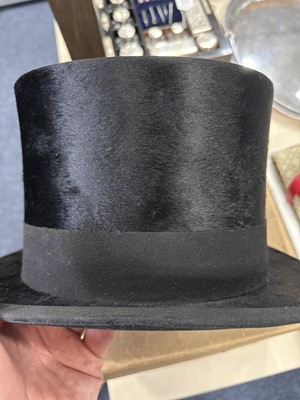 Lot 154 - SCOTT & CO. LTD., BLACK SILK TOP HAT