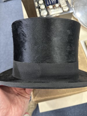 Lot 154 - SCOTT & CO. LTD., BLACK SILK TOP HAT
