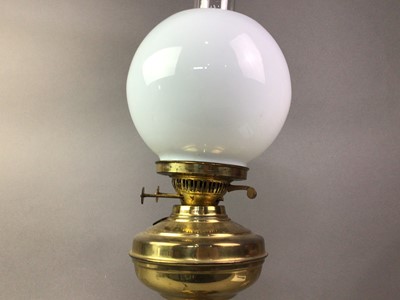 Lot 426 - TWO BRASS OIL LAMPS