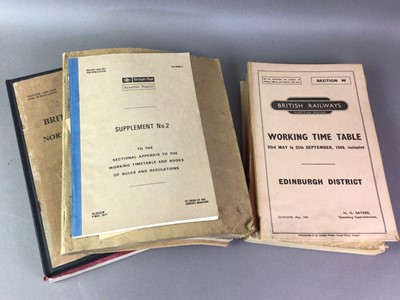 Lot 317 - GROUP OF BRITISH RAILWAY PASSENGER SERIES TIME-TABLES