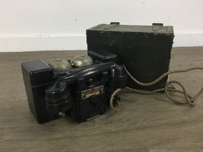 Lot 185 - TWO WWII BRITISH FIELD TELEPHONE SETS 'F'