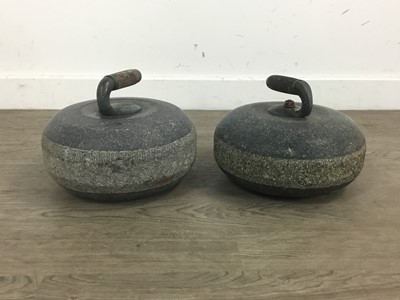 Lot 1621 - PAIR OF AILSA CRAIG GRANITE CURLING STONES