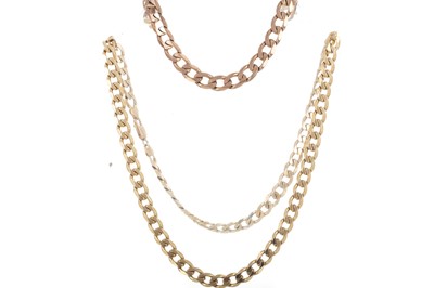 Lot 508 - GOLD CURB LINK CHAIN