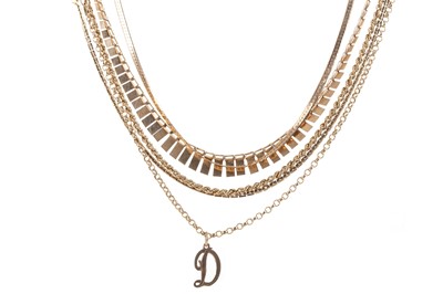Lot 521 - COLLECTION OF GOLD CHAINS