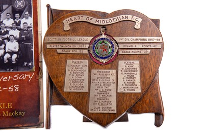 Lot 1622 - ROBERT TAIT OF HEART OF MIDLOTHIAN, HIS SCOTTISH FOOTBALL LEAGUE WINNERS GOLD MEDAL