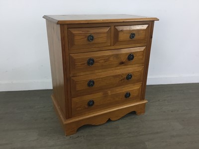 Lot 241 - PINE CHEST OF DRAWERS