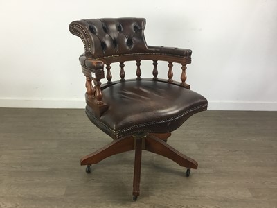 Lot 503 - MAHOGANY CAPTAINS CHAIR