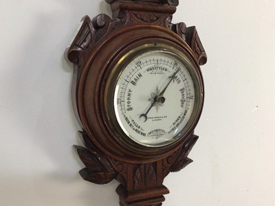 Lot 305 - WALNUT BAROMETER