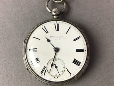 Lot 519 - TWO SILVER POCKET WATCHES