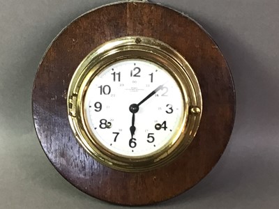 Lot 538 - GERMAN BRASS SHIPS CLOCK