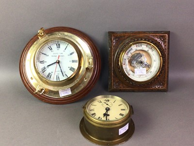 Lot 538 - GERMAN BRASS SHIPS CLOCK