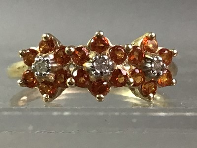 Lot 553 - FIVE GEM SET DRESS RINGS