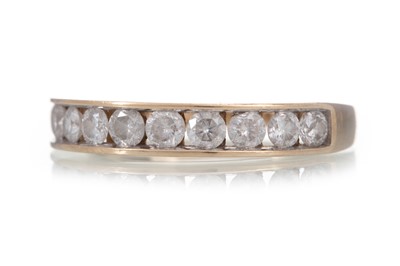 Lot 563 - DIAMOND HALF ETERNITY RING